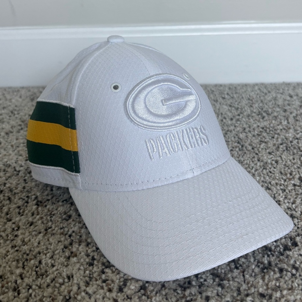 New Era White Green Bay Packers Youth Hat